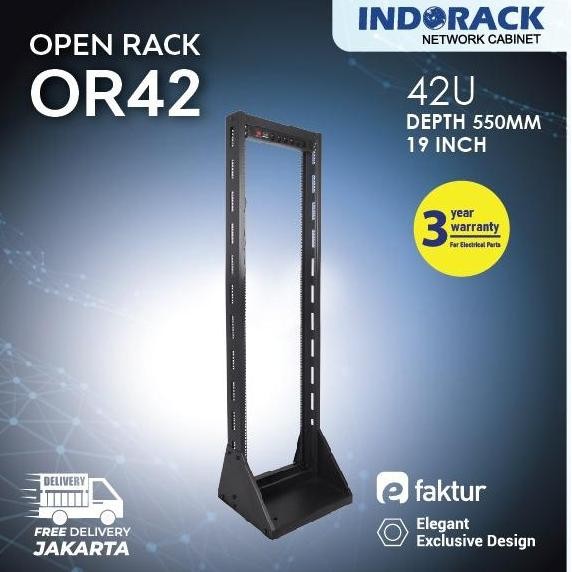 OR42 - 42U Open Rack 19" - INDORACK