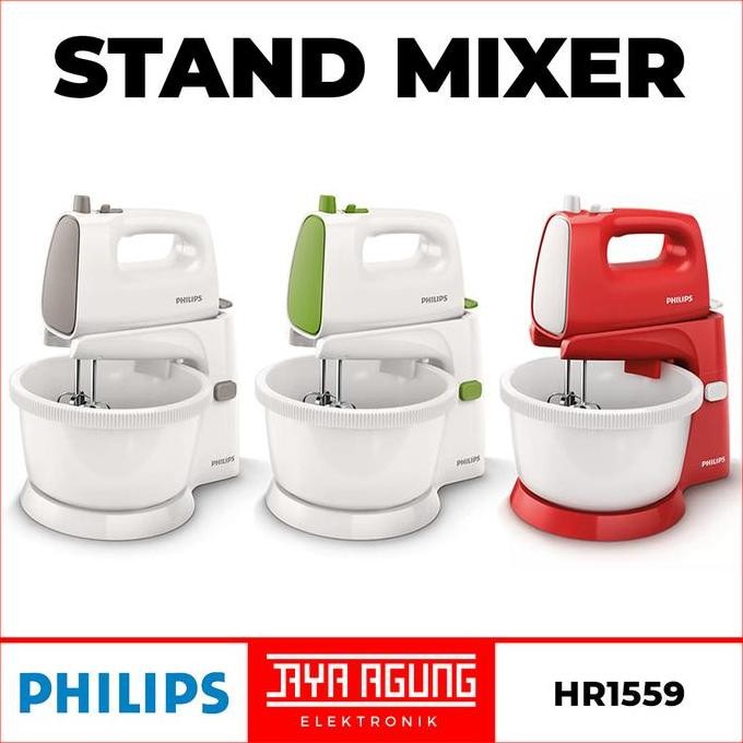 Philips Stand Mixer HR-1559 Mikser Mangkok Pengaduk Roti & Kue