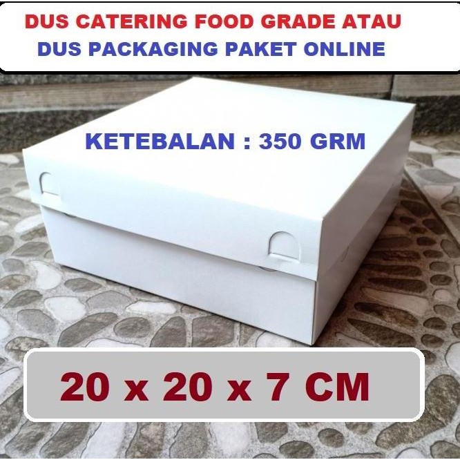 

Baru Dus Makanan Catering Food Grade Ukuran 20X20Cm Tebal 350Gr Box Packing Online
