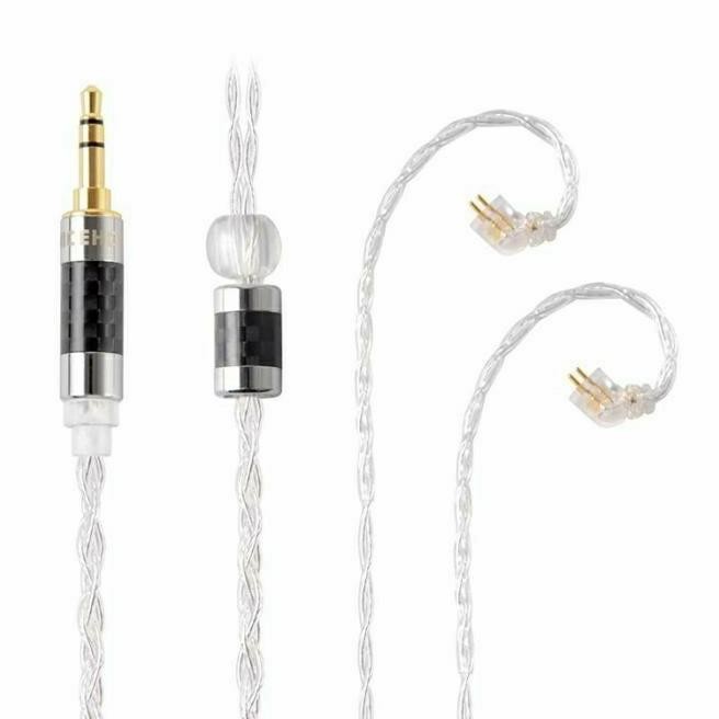 TERBARU - NICEHCK 4N Litz Pure Silver Earphone Upgrade Cable 2Pin 0.78 MMCX QDC
