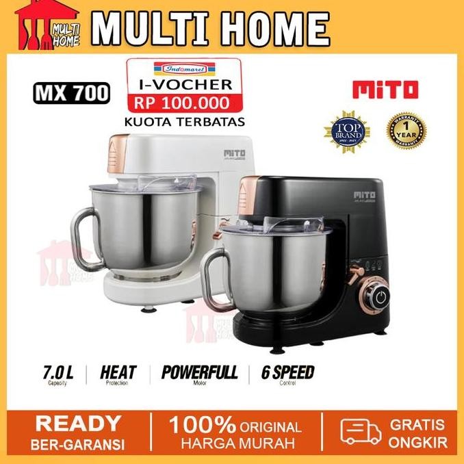 MITO Stand Mixer MX700 Kapasitas 7 Liter Mixer Roti