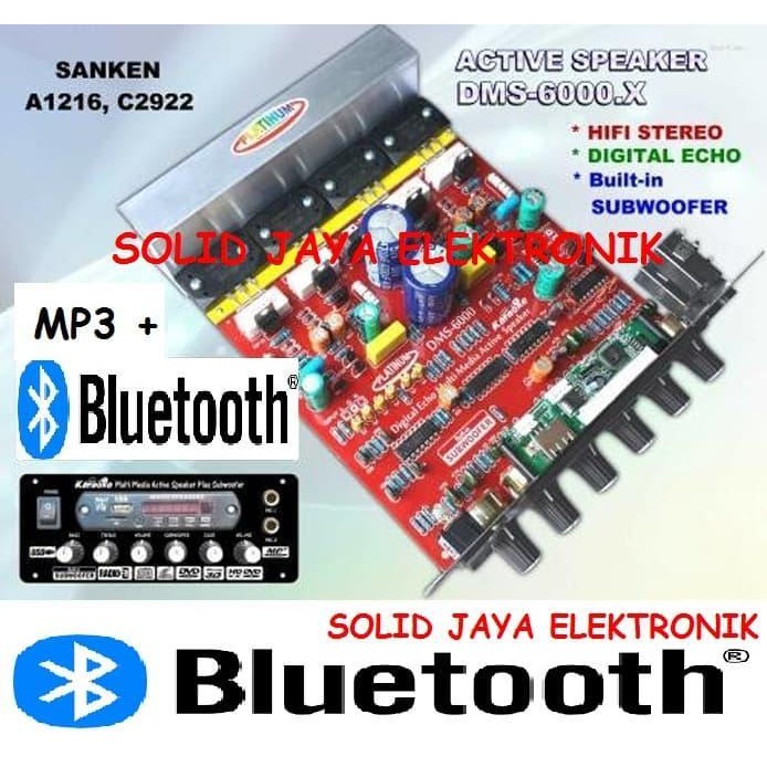 POWER ACTIVE SPEAKERS DMS-6000 X MP3 BLUETOOTH AKTIF DMS6000 DMS 6000