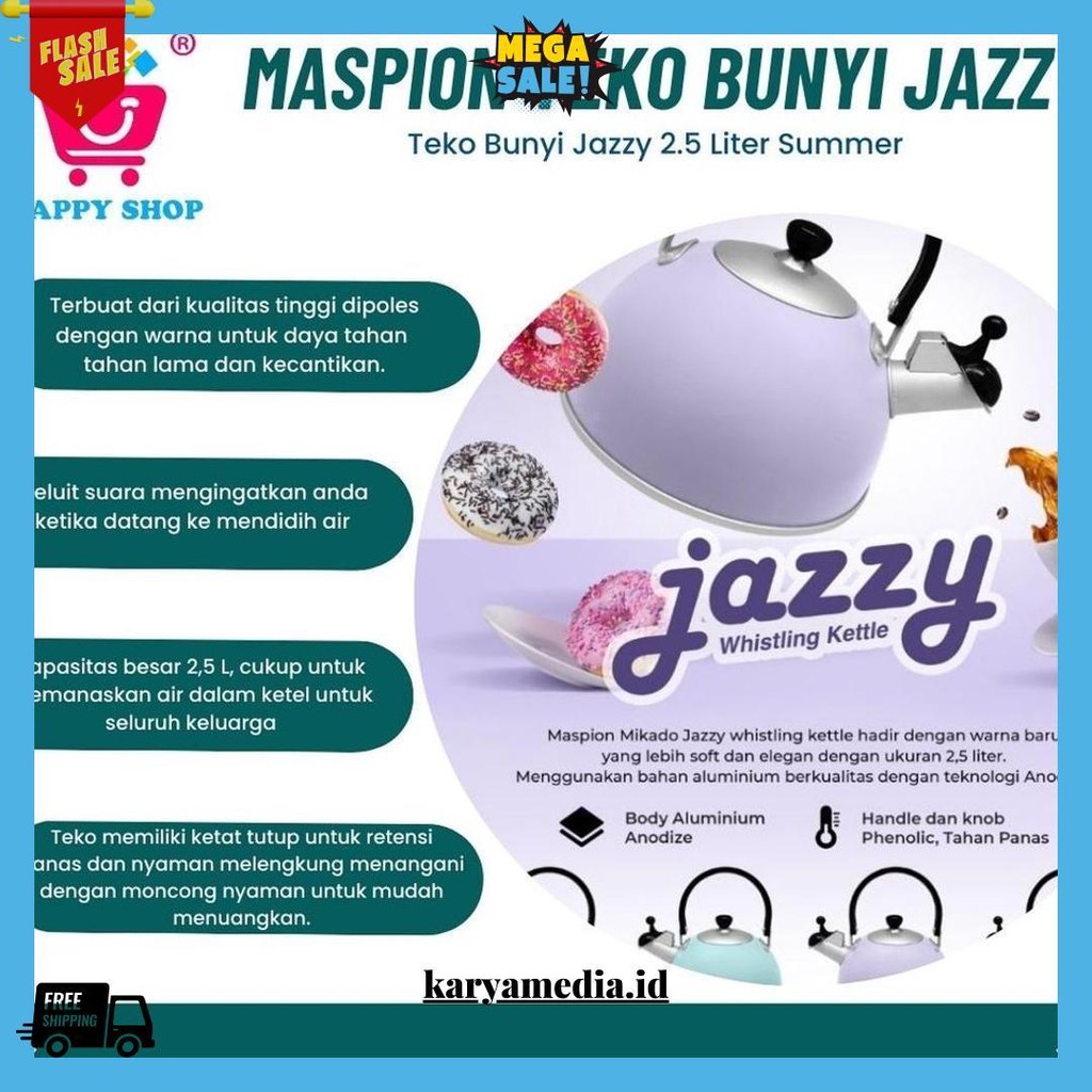 Maspion Teko Bunyi Summer Jazzy Bisa Cod
