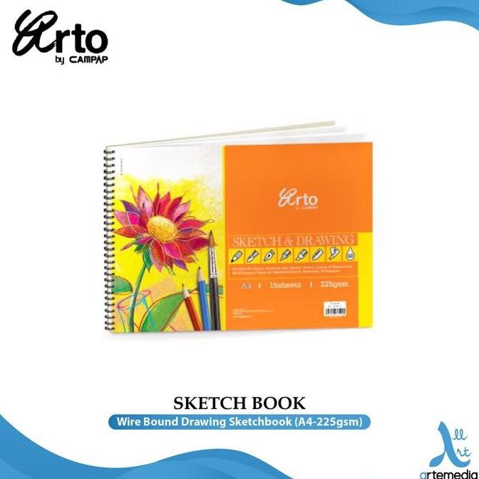 

Arto Drawing 225gsm Wire Bound Spiral Sketchbook