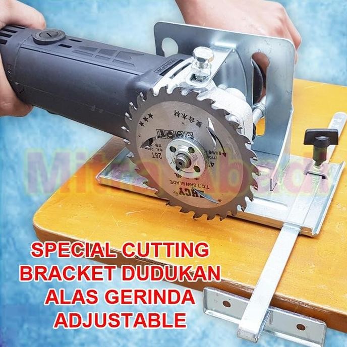 SIAP KIRIM BRACKET ALAS GERINDA ADJUSTABLE DUDUKAN MESIN GERINDA POTONG BESI