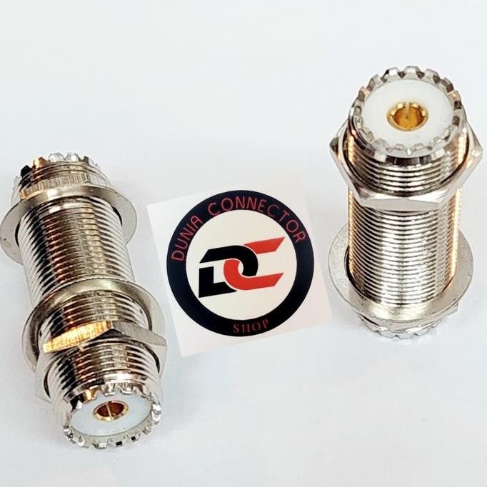 SIAP KIRIM KONEKTOR PL FEMALE TO PL FEMALE PANJANG SAMBUNGAN RF ANTENA