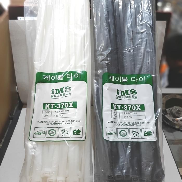 

Kabel Ties 37 Cm x lebar 7,6mm isi 100pcs