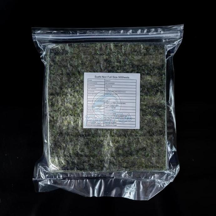 

NEW Sushi Nori / Nori / Rumput Laut 50 Pcs - Nico Nico