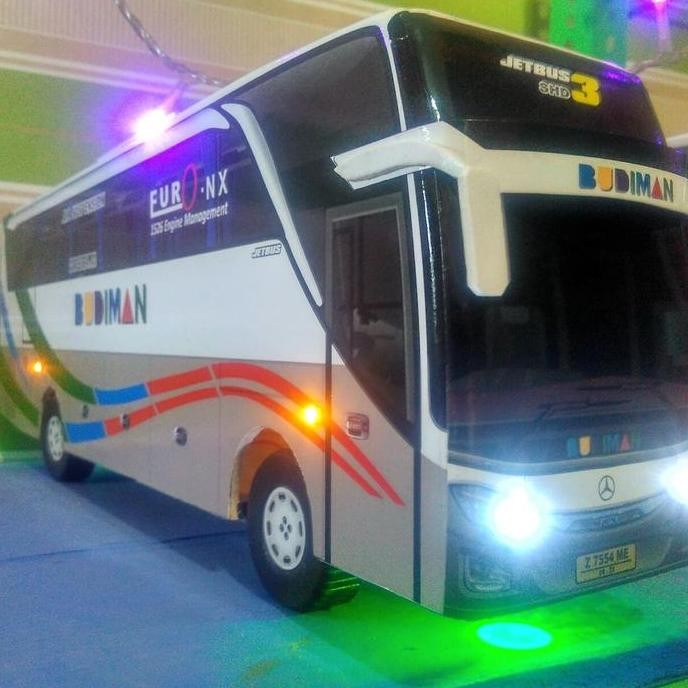 Diskon Miniatur Bus Budiman Lampu | Diecast Bis Budiman Koleksi Bus Mania