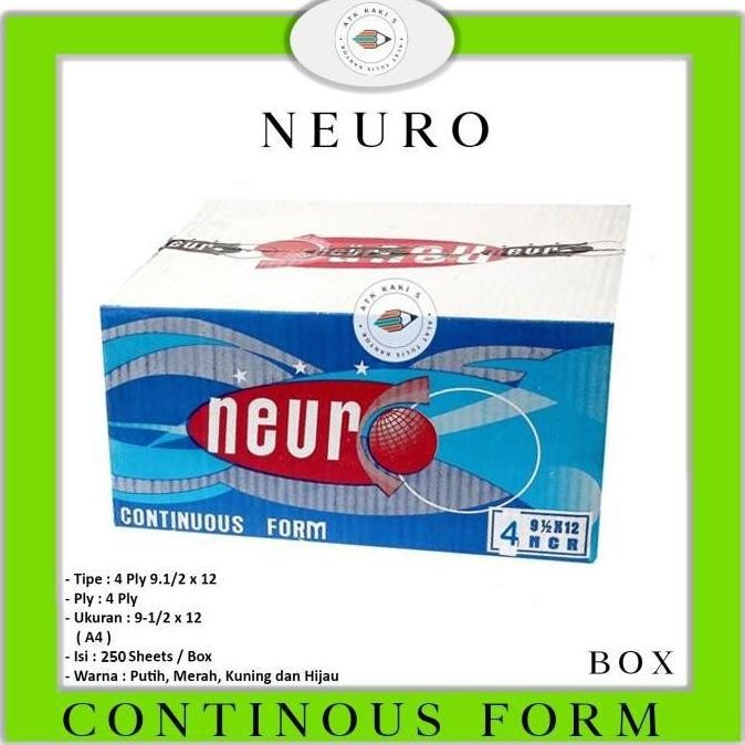 

TERLARIS - NEURO Continous Form K 4 Ply 91/2 x 12 - A4 - NCR