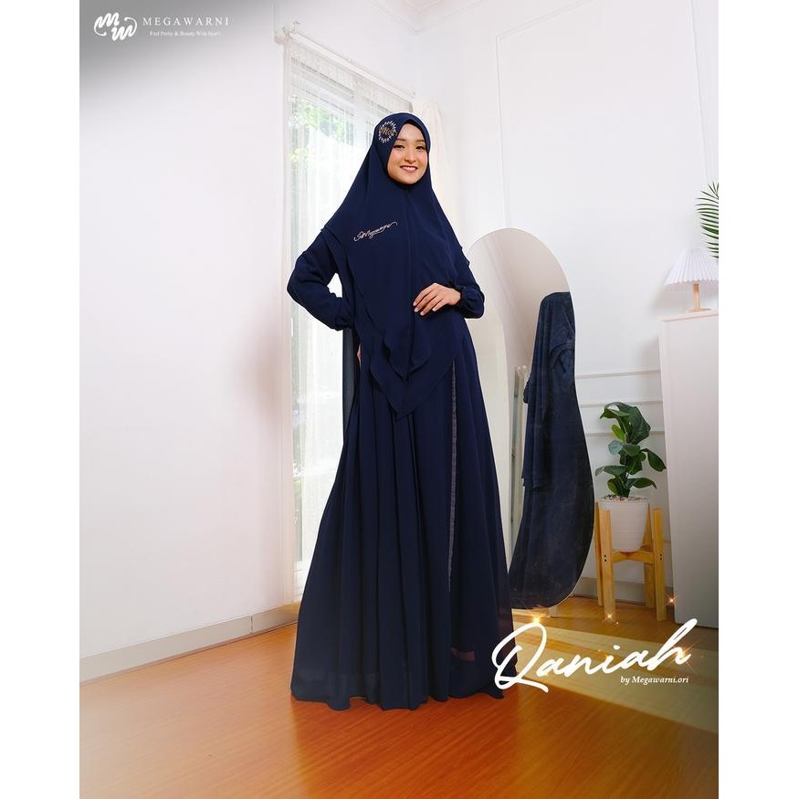 Dd [Best Seller] Qanniah Gamis Syar'I Set Hijab By Megawarni