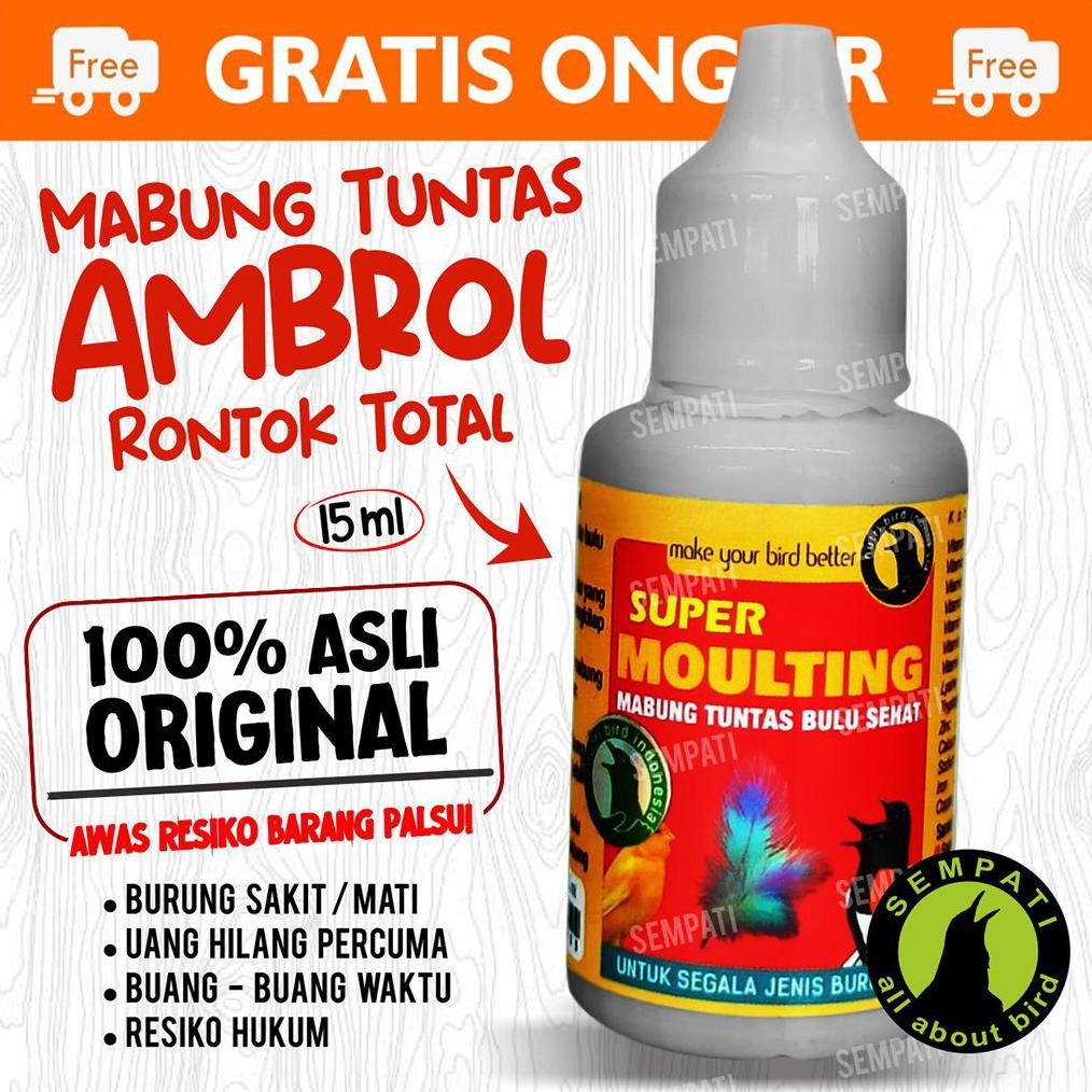 SEMPATI Vitamin Burung Super Moulting Nutribird Obat Burung Mabung Ngurak Nyulam Rontok Bulu Supleme