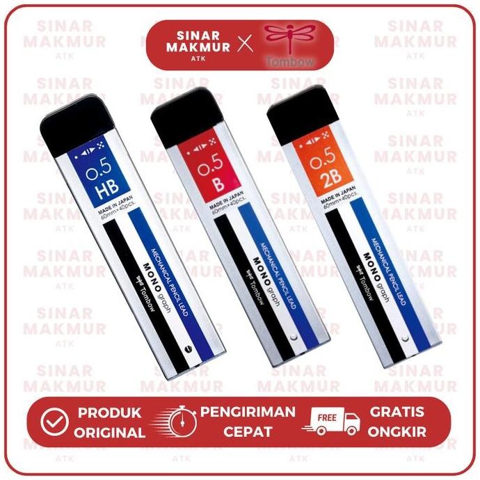 

Refill Mechanical Pencil/Pensil Mekanik Mono 0.5 Hb/B/2B Tombow (Tube)