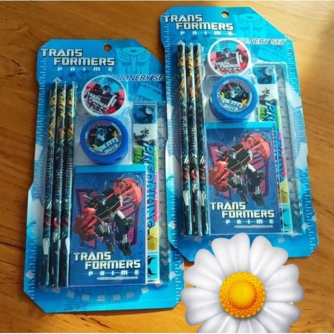 

Set Pensil Alat Tulis Paket Alat Tulis Stationery Motif Transformer
