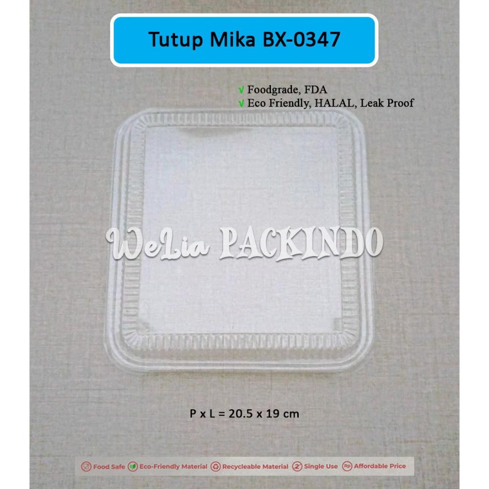 Bisa Cod Aluminium Foil Tray Bx-0347 + Tutup Untuk Puding, Roti Loaf, Cake, Mentai, Lasagna, Spaghet