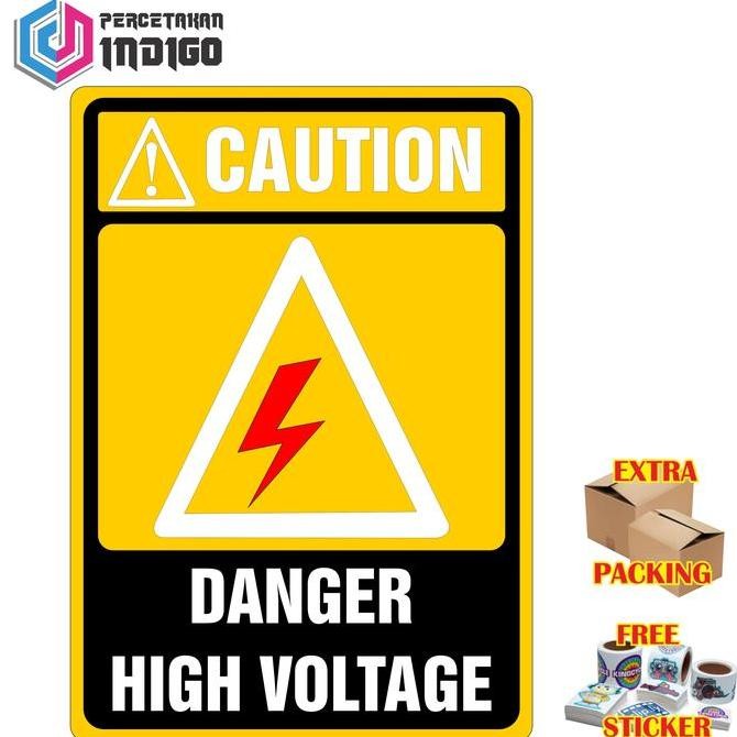 

Plat Alumunium Rambu Danger High Voltage
