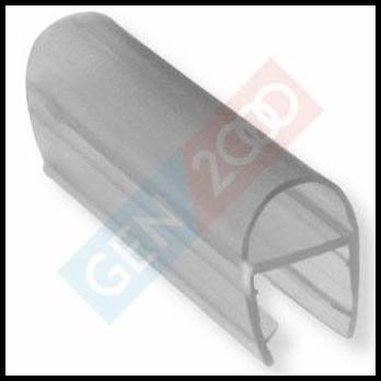 Clip Seal D 2 Arah / Glass Clip Seal / Seal Pintu Kaca