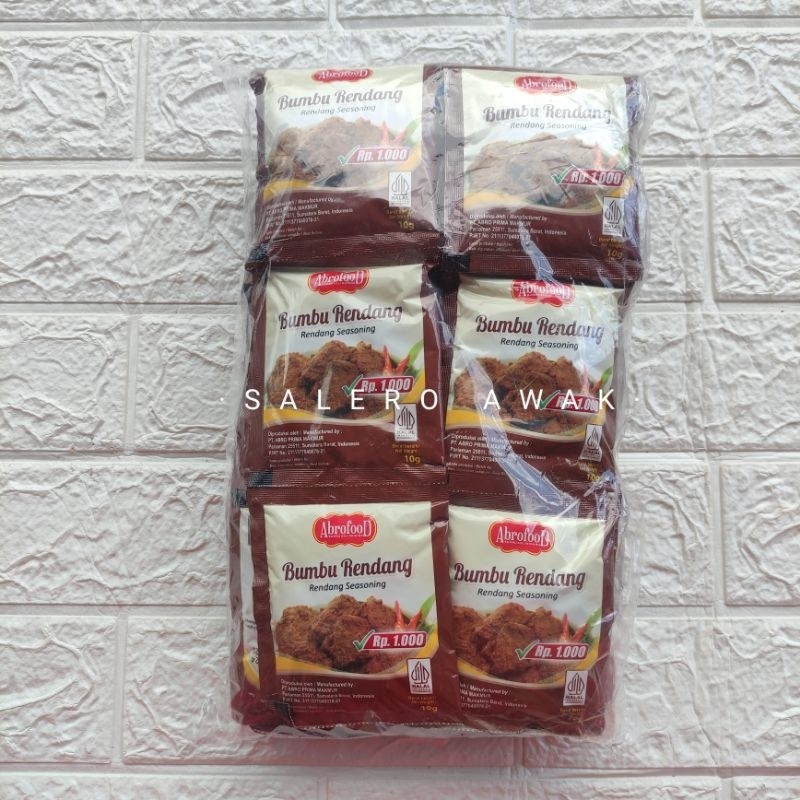 

SALERO AWAK Bumbu masak nikma selamat abrofood rendang gulai kambing kiloan rumah makan padang 250gr 1kg 1 pak