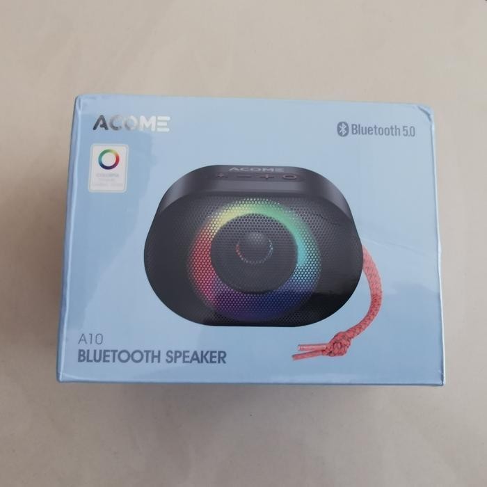 speaker bluetooth 5.0 acome a10 tws 10w ipx waterproof rgb resmi