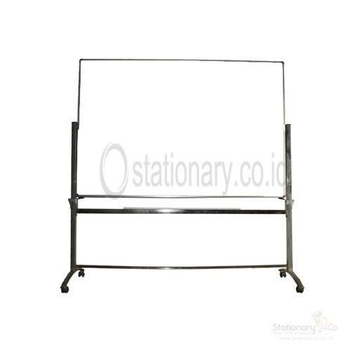 

Papan Whiteboard Magnetik Stand Kaki Double Face Sakana Uk. 120 X 240