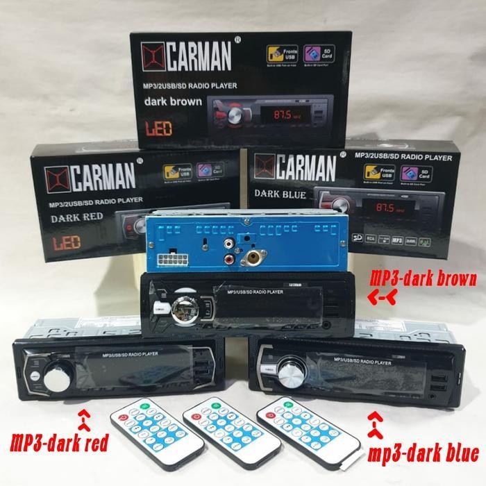 Tape Mobil single din Carman Usb Sd Radio Baru Terbaik Berkualitas