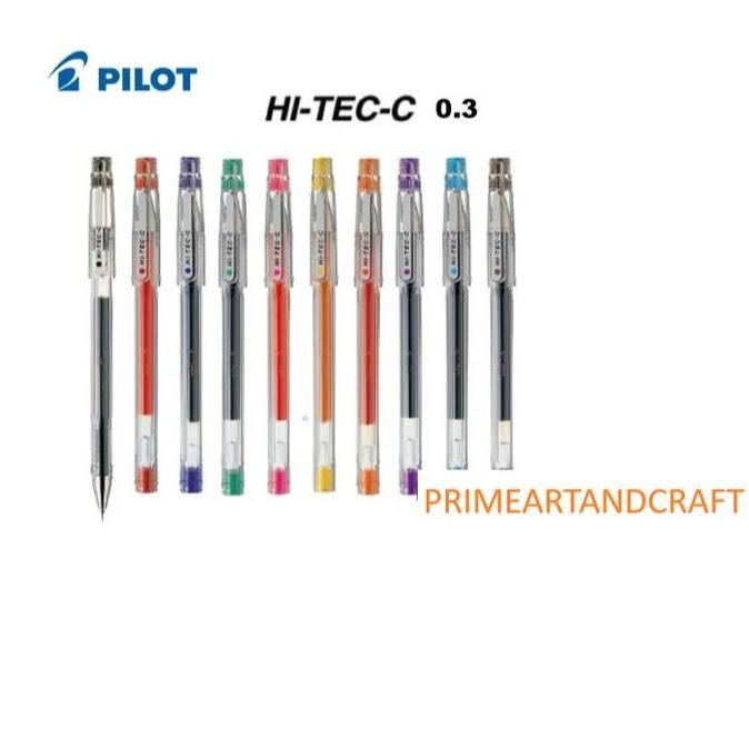 

Pilot Pulpen Hi-Tec-C 0.3Mm/Bolpen Pena Gel Hitec/Hitech 0,3