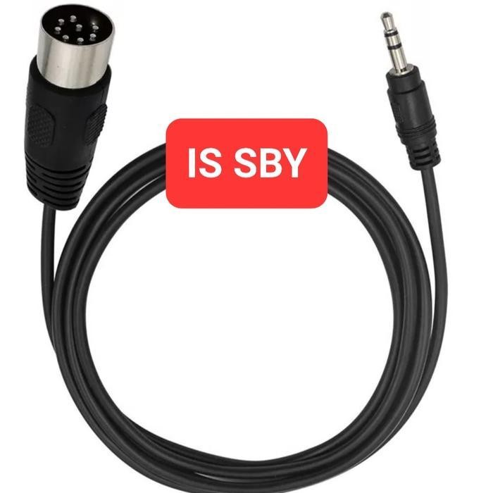 Kabel aux 3.5mm to 8 pin alpine audio mobil 150cm Terbaik Berkualitas