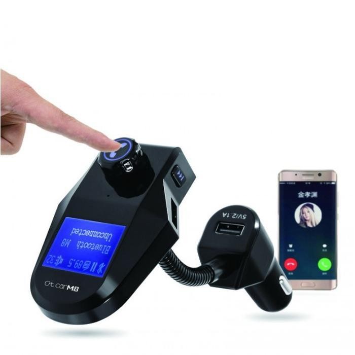 LCD Digital Bluetooth FM Radio AUX Hand-free MP3 Player Car Kit -Promo Terbaik Berkualitas