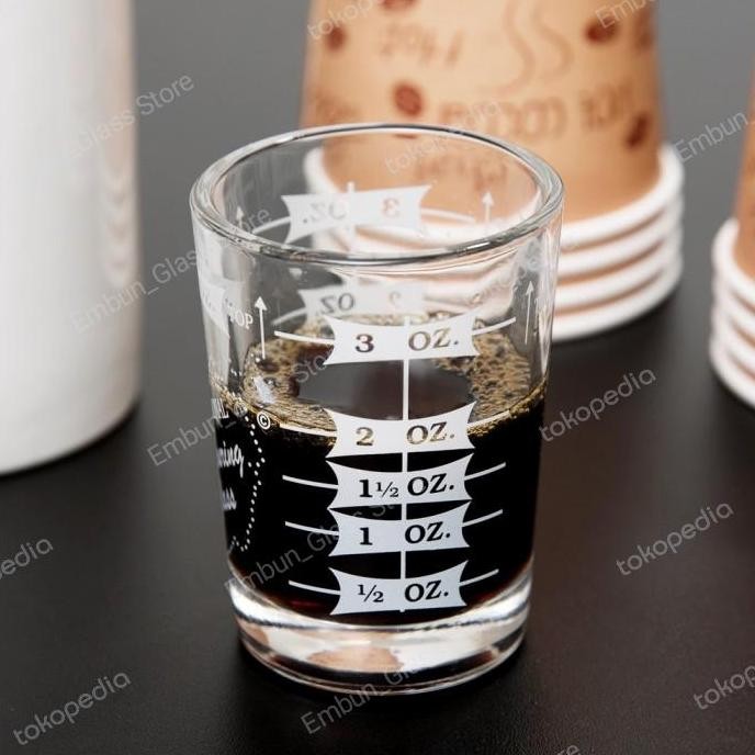 Shooter Glass With Measuring Gelas Espresso # Libbey 4 Oz (Sale)