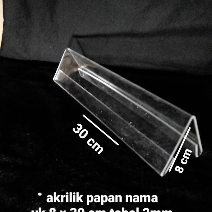 

Akrilik Papan Nama Meja Uk 8 X 30 Cm Tebal 2Mm
