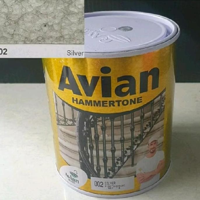 Cat Avian Cat Besi Hammertone Warna Silver 002