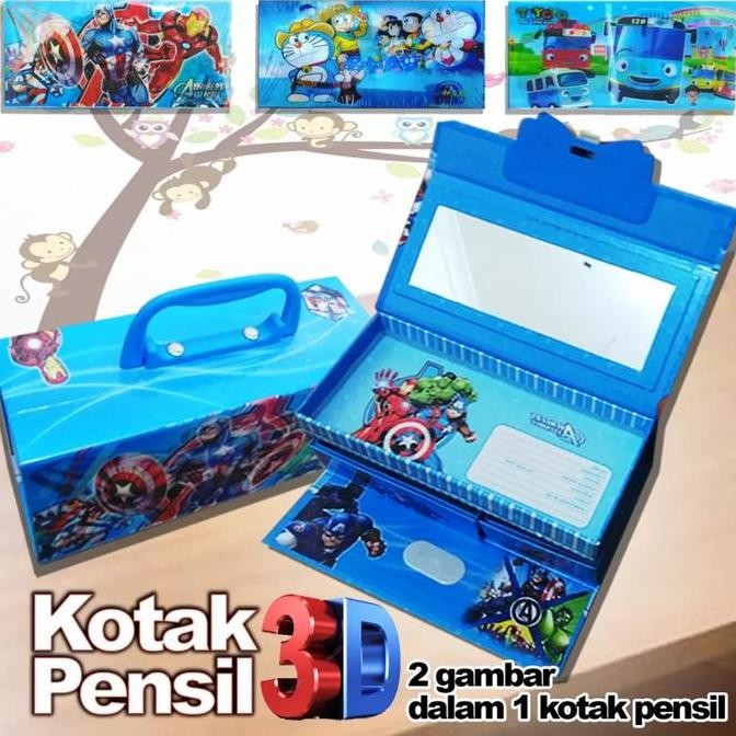 

Kotak Pensil 3D/Kotak Pensil 3 Tingkat 1 Kotak