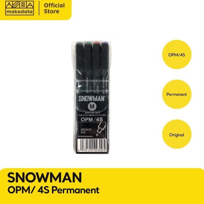 

Spidol Permanent Snowman Ohp Opm 4S