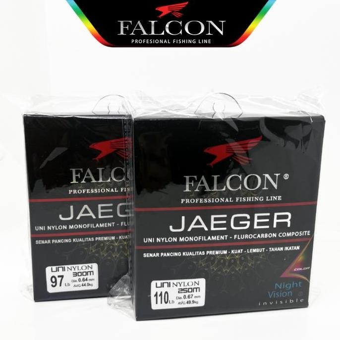 Senar Pancing Falcon Jaeger 300 Meter Laut Mancing Kualitas Terbaik Harga Termurah