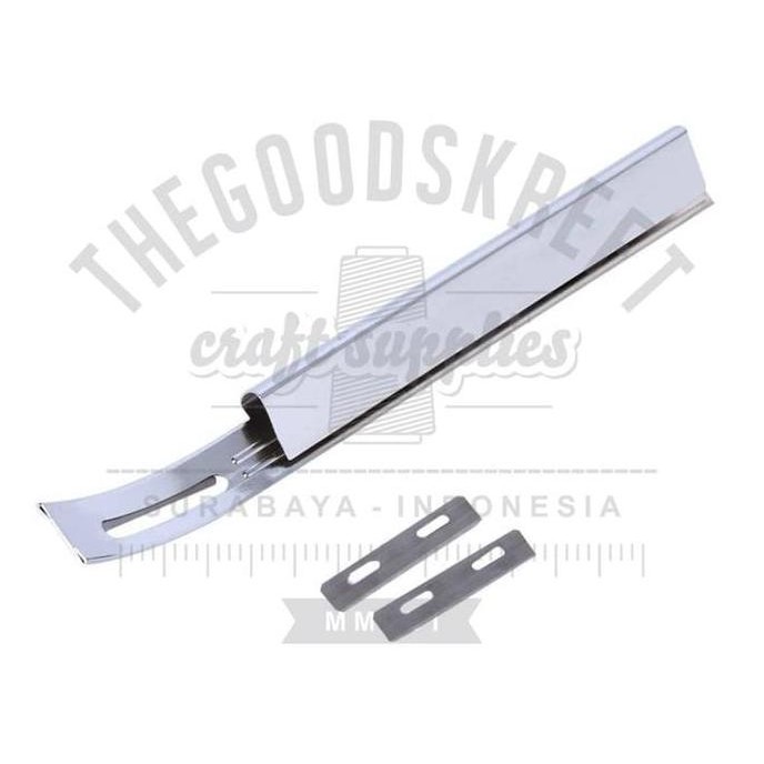 

Hot Sale! Curve Leather Skiving Knife With 3 Blade | Pisau Seset Kulit Lengkung
