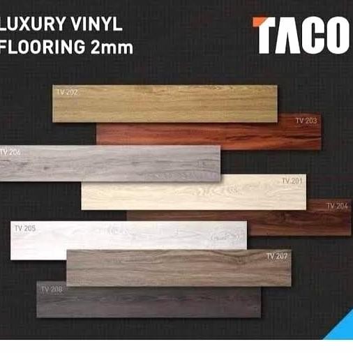 Promo Vinyl taco flooring vinil lantai Taco 2mm lantai karet parket parquete COD