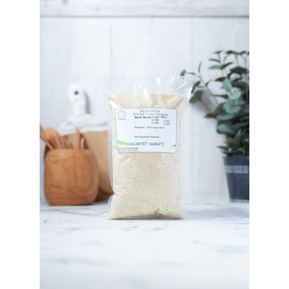 

Gr Roasted Wijen Putih White Sesame Seeds Oven Sangrai Matang