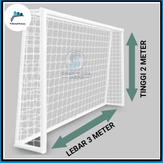 Gawang Futsal Besi Pipa 2Inch Knockdown Set