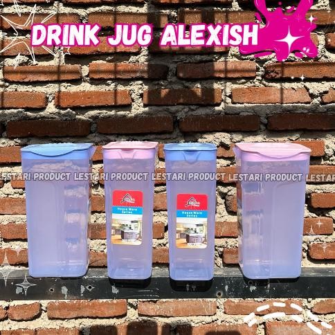 [ 6 pcs ] Drink Jug Alexish Plastik | Teko Air Minum Kulkas Plastik Tebal Kuat Tahan Panas Tahan Lam
