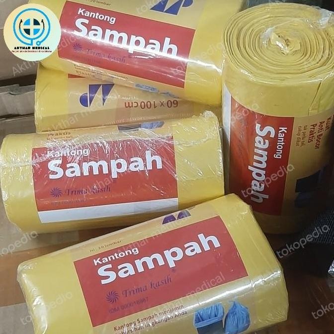 Kantong Plastik Sampah 60X100Cm Isi 20Pc