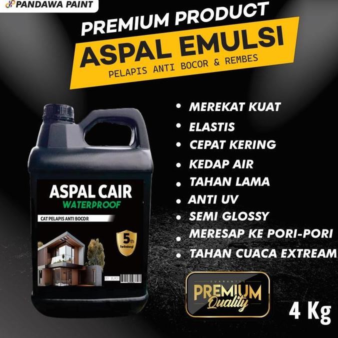 Promo ASPAL CAIR ANTI BOCOR 4 KG/ANTI REMBES/CAT KOLAM/DAK COR COD