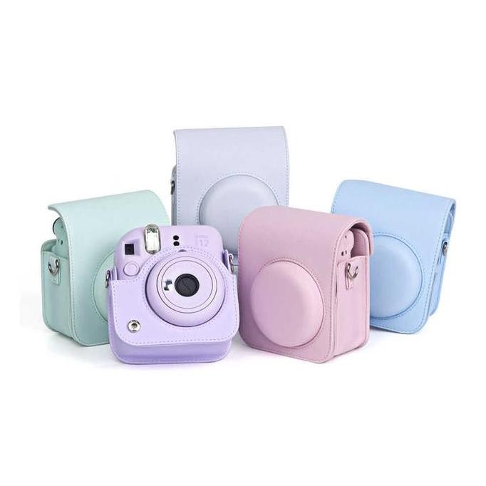 TERBARU LEATHER POUCH KAMERA INSTAX MINI 12 TAS KULIT FUJI MINI12