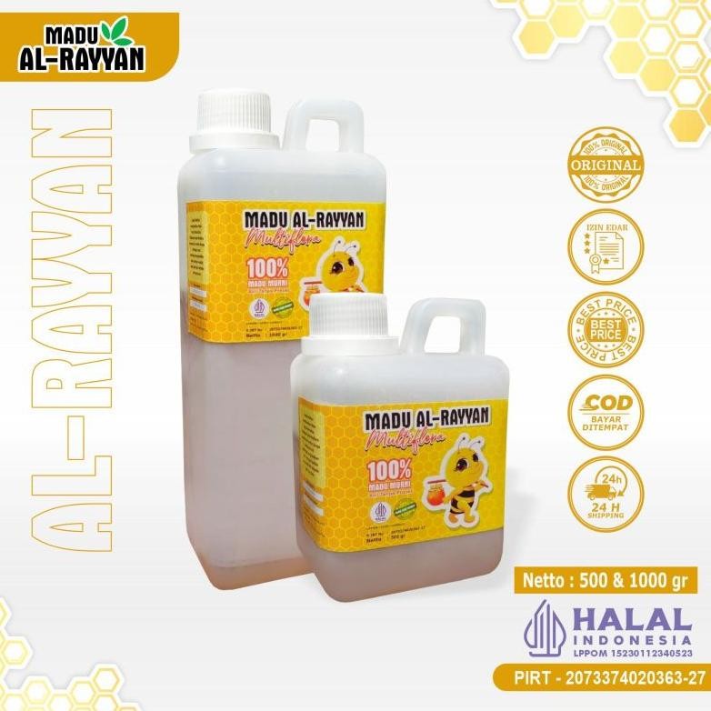 

(Terbaru) Madu Murni Raw Honey 1kg | Madu Asli Madu Al-rayyan (Terlaris)