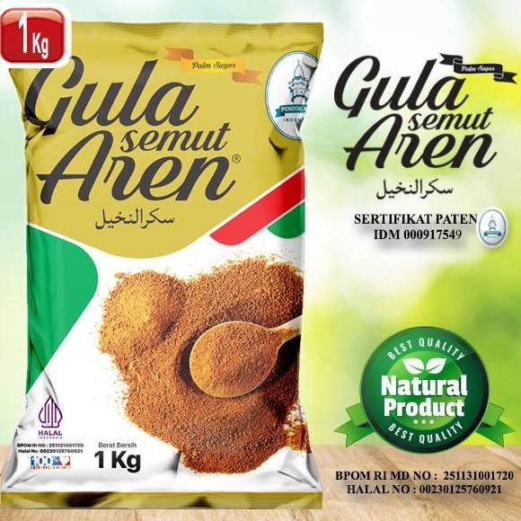

Baru Gula Aren Bubuk Semut Organik 1kg BPOM & Halal