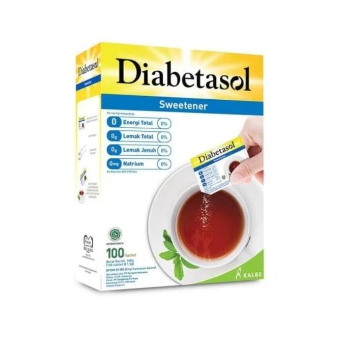 

Baru Diabetasol Sweetener 100 Sachet - Gula Diet 0 Kalori untuk Diabetes & Program Diet