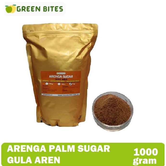 

Baru Green Bites Gula Aren Arenga 1Kg - Palm Sugar Organik Lokal Premium