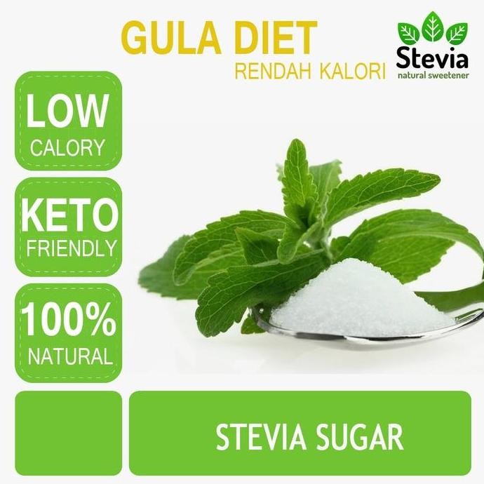 

Baru Stevia Bubuk Diet Halus 1 Kg - Pengganti Gula Biasa Keto Friendly Natural