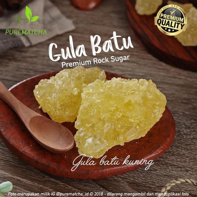 

Baru Gula Batu Kuning 500gr - Yellow Rock Sugar Premium Kristal Ekspor