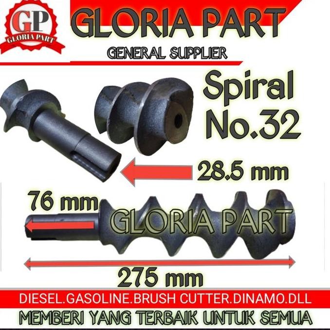 Gilingan Daging No.32 ( Spiral/Ulir)