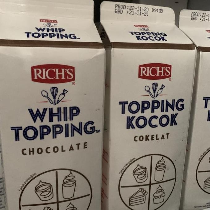 

Baru Rich's Chocolate Non-Dairy Whipping Cream - Topping Coklat
